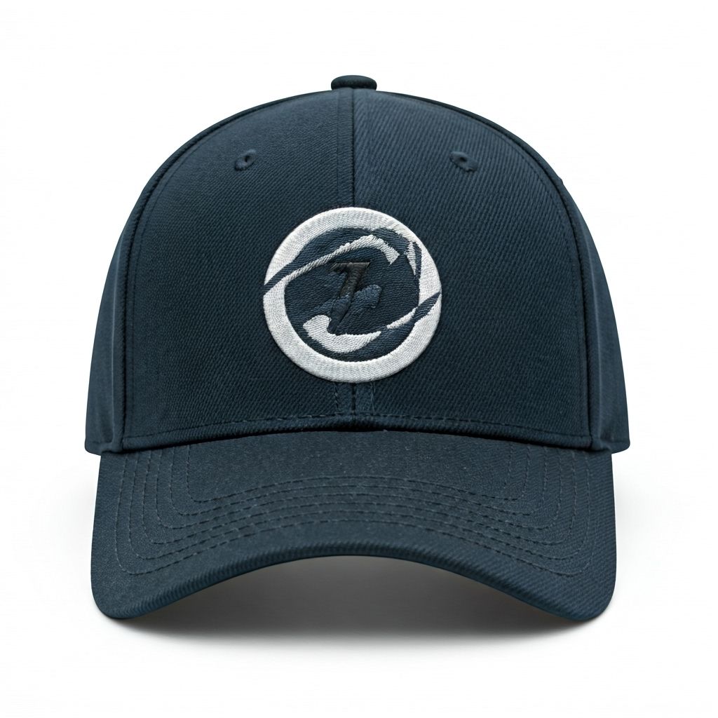 Custom embroidered cap and printed t-shirt examples