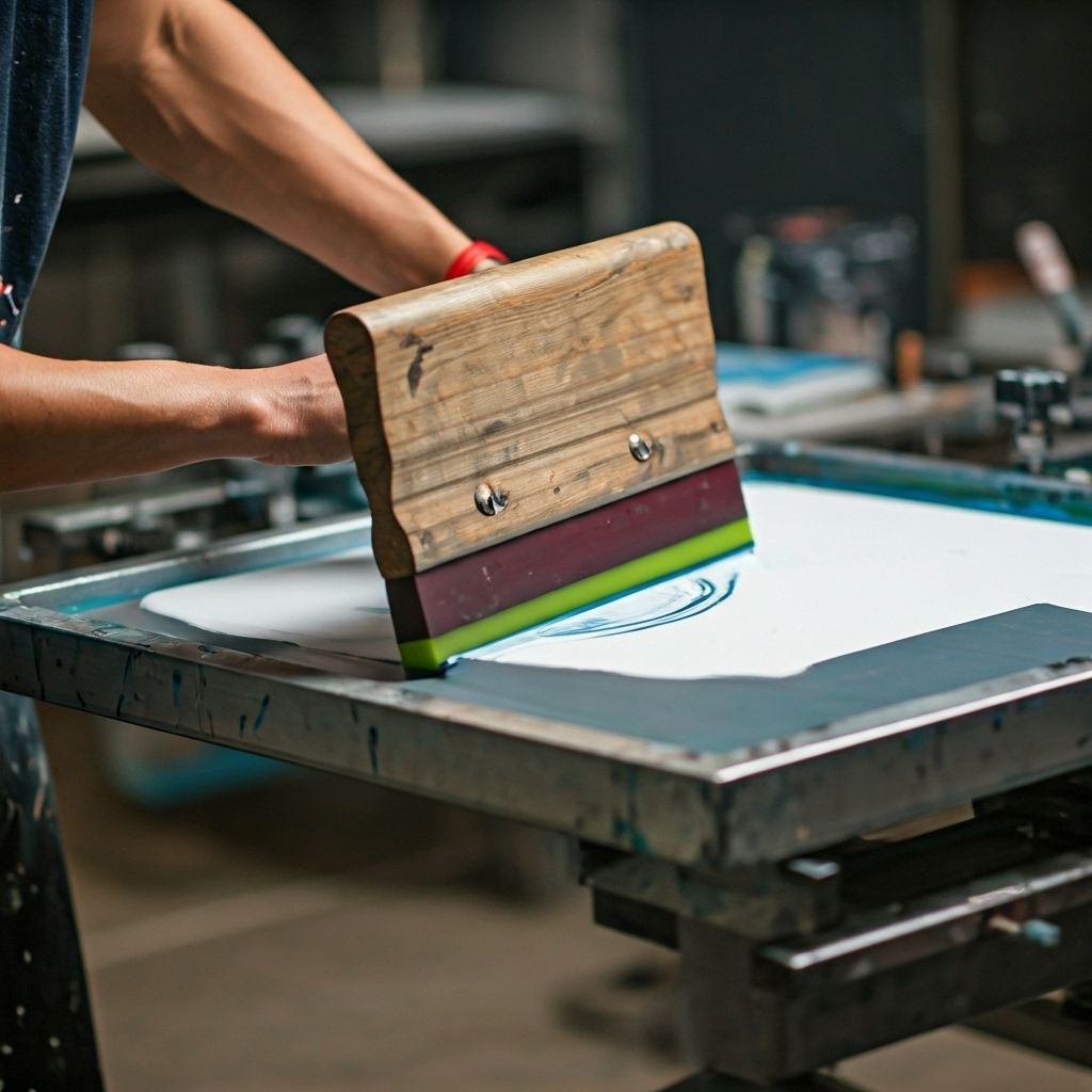 Screen printing process with vibrant colors